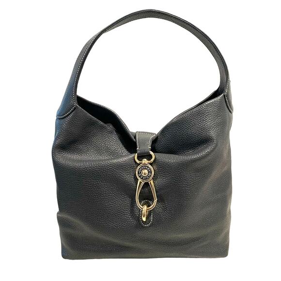 Dooney & Bourke Pebble Grain Leather Large Sack shoulder Purse Hobo bag 0708143 - Picture 2 of 15